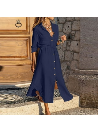 Maxi shirtwaist dress cheap