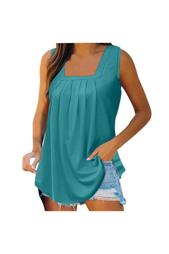 Women Independence Day Print Tank Tops Summer Casual Sleeveless Basic Cami Top Slim T Shirts Vest Shirts M M, US Size 6