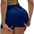 thumbnail image 1 of QLEICOM Womens Athletic Shorts, Plus Size Shorts, Basic Slip Bike Shorts Compression Workout Leggings Pants Yoga Shorts, Running Shorts, Comfy Beach Shorts, Cycling Shorts Blue S, 1 of 4