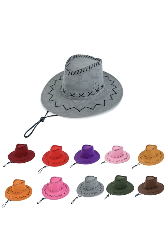 Womens Hats,Suede Western Hat for Men and Women with Classic tleman Crown and Fashion Rancher Style Orange