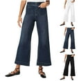 thumbnail image 1 of QLEICOM Womens Jeans,Jeans for Women Trendy,Women's Wide Leg Denim Jeans with Classic Five-Pocket Comfortable Relaxed Fits Pants for Casual Style, 1 of 7