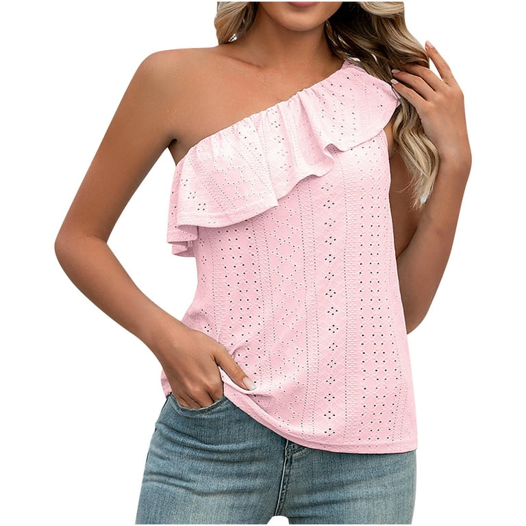 https://i5.walmartimages.com/seo/QLEICOM-Womens-One-Shoulder-Tops-Casual-Round-Neck-Comfortable-Sleeveless-Blouse-Tunic-Shirts-Summer-Basic-Slim-Tank-Tops-Pink-M-US-Size-6_a1ffd9a2-cf66-4197-9e60-3c5b65d2b742.d3444e8f681cbea84154ea4ada3e22a9.jpeg?odnHeight=768&odnWidth=768&odnBg=FFFFFF