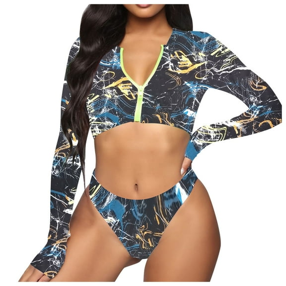 QLEICOM Womens Swimsuits Tummy Control Plus Size Swimsuit Coverup Bandeau Bandage Bikini Set Push-Up Brazilian Swimwear Beachwear Swimsuit Black L