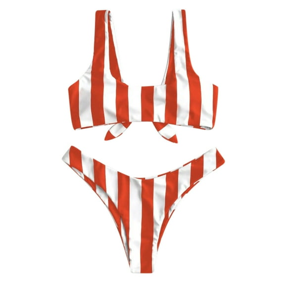 QLEICOM Womens Swimsuits Tummy Control Plus Size Swimsuit Coverup Bikini High Waisted Tummy Control Two Piece Swimsuit Swimwear Red S