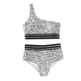 thumbnail image 1 of QLEICOM Womens Swimsuits Tummy Control Plus Size Swimsuit Coverup Fashion Leopard Bikin Print Two Piece Swimsuit Pushups Swimwear Beachwear White M, 1 of 5