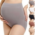 thumbnail image 1 of QLEICOM Womens Underwear,Panties for Women,Plus Size Maternity Panties High Waist Breathable Cotton Adjustable Belly Band for Growing Bump Support and Ultimate Comfortable Throughout Pregnancy Gray, 1 of 6