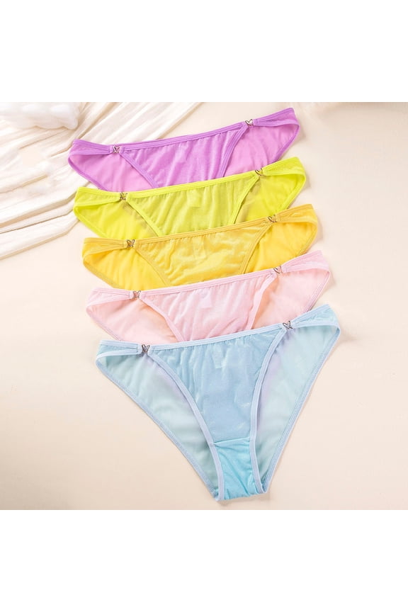 Womens Underwear,Panties for Women,Sheer Mesh Panties Thin Breathable Triangle Low Rise for Fashion Invisible Comfortable Purple