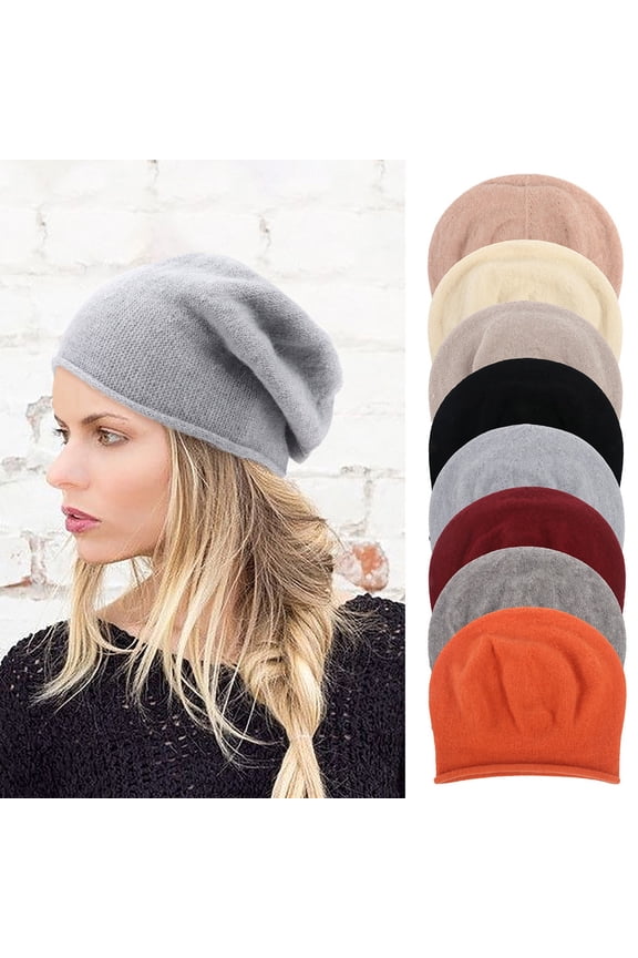 Womens Winter Hat,Beanie for Women,Women Wool Blend Knit Beanie ed for Comfortable Fits On Larger Head Sizes Without Feeling Tight Soft Pullover Hat Provides Gentle Warmth Wine