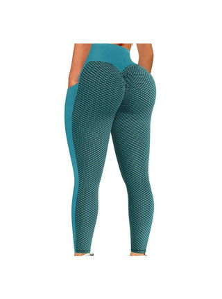 QLEICOM Womens Yoga Pants Capri Leggings Fashion Plus Size Solid Hollow  Elastic Waist Casual Pants Workout Leggings Athletic Pants Tummy Control