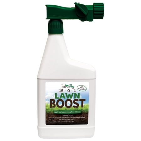 QLF TerraPro Lawn Boost 5-5-5 Non Manure Based Fertilizer, 32 fl oz