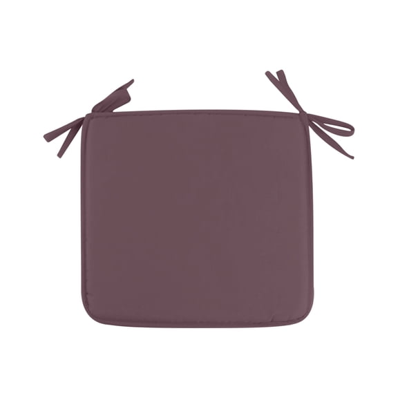 QLFSCXG 15.7" Polyester Fiber Solid Color Square Strap Garden Chair Pads Seat Cushion Coffee