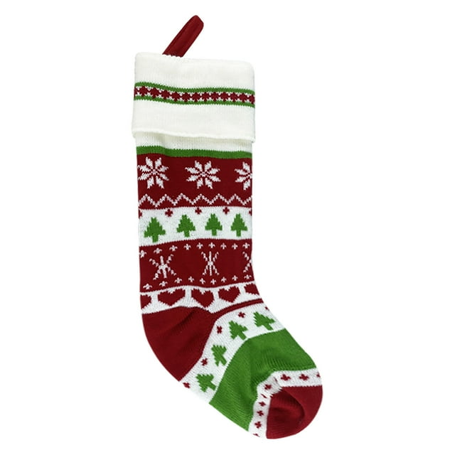 QLFSCXG Christmas Stocking Big Xmas Stockings Decoration Santa Snowman Reindeer Stocking