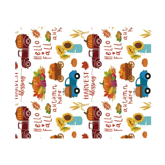 QLFSCXG Home Decor Autumn Blanket Thanksgiving Festival Pumpkin Autumn Plush Autumn Decoration Wool Plush Picnic Blanket Holiday Orange Leaf Blanket and Home Throwing (125 X 150 CM)