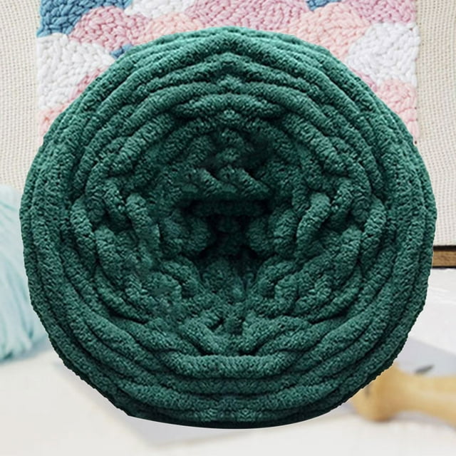 QLFSCXG Super Soft Big Jumbo Blanket Yarn,Chunky Knit Chenille Yarn for