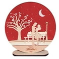 thumbnail image 1 of QLFSCXG Valentines Day Wooden Table Top Decorations Wooden Signs Table Centerpieces Decoration for Valentine Day Party Table Home Decor Home Furnishings, 1 of 4