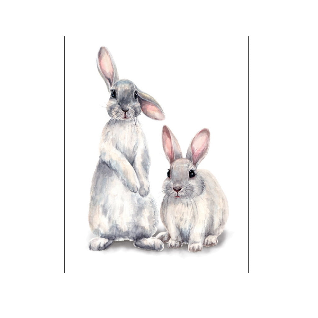 QLFSCXG Wall Bedroom Cute Rabbit Background Sticker Sticker Pvc