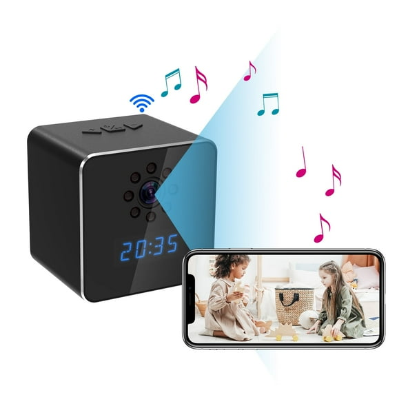 QLKUNLA HD WiFi Alarm Clock, Motion Detection