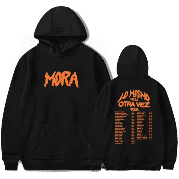 QLLIAOXA Mora Lo Mismo De La Otra Vez Tour 2025 Merch Unisex Hoodie, Casual Long Sleeve Pullover Sweatshirt for Fall & Winter