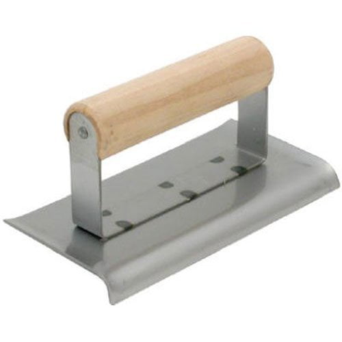 MARSHALLTOWN QLT Curved End Hand Edgers, Wood Handle Material, 152mm Length, 70mm Width, Carbon Steel Blade Material, 10mm Radius, 13mm Lip, 92