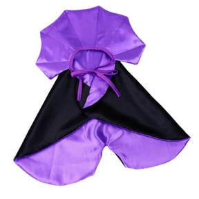 QLUEWX Dog Halloween Costume Cape, Adjustable Pet Wizard Vampire Cloak with Bow Tie for Small Medium Dogs Halloween Party Cosplay Outfit,21.65 x 18.9 Inch