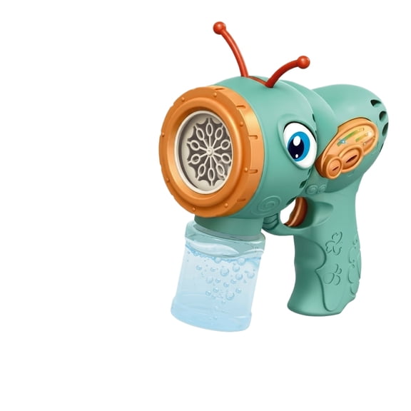 QLUEWX Green Ant Bubble Machine Toy, 7.3" Summer Bubble Gun with 2PCS Bubble Solution Baby Toys Boy Gifts, Bubbles Toddler Outdoor Toys, Summer Party Favors Outdoor Toys for Toddlers 1-3