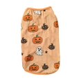 thumbnail image 1 of QLUEWX Halloween Dog Clothes, Funny Pumpkin Ghost Bat Printed Pet Vest, Cute Puppy Cosplay Costume, Holiday Outfit for Teddy Dogs Daily Party Dress Up, Saffron/L, 1 of 6