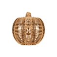 thumbnail image 1 of QLUEWX Hand-Woven Rattan Pumpkin Tabletop Ornament, Hollow Wicker Pumpkin Decor, Rustic Farmhouse Fall Thanksgiving Halloween Shelf Mantel Home Decoration, 1 of 5