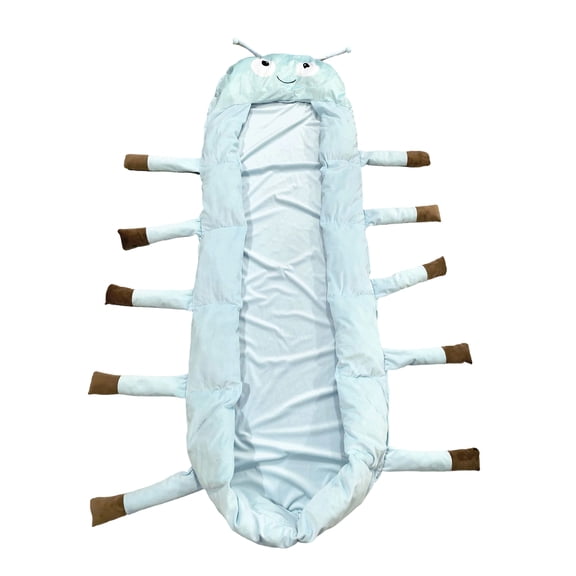 QLUEWX Hugging Caterpillar Sleeping Bag for Adults, Hug Sleep Pod Adult, Large 90.55 Inch Cute Caterpillar Plush Wearable Sleeping Sack for Camping Indoor Napping Holiday Gifts