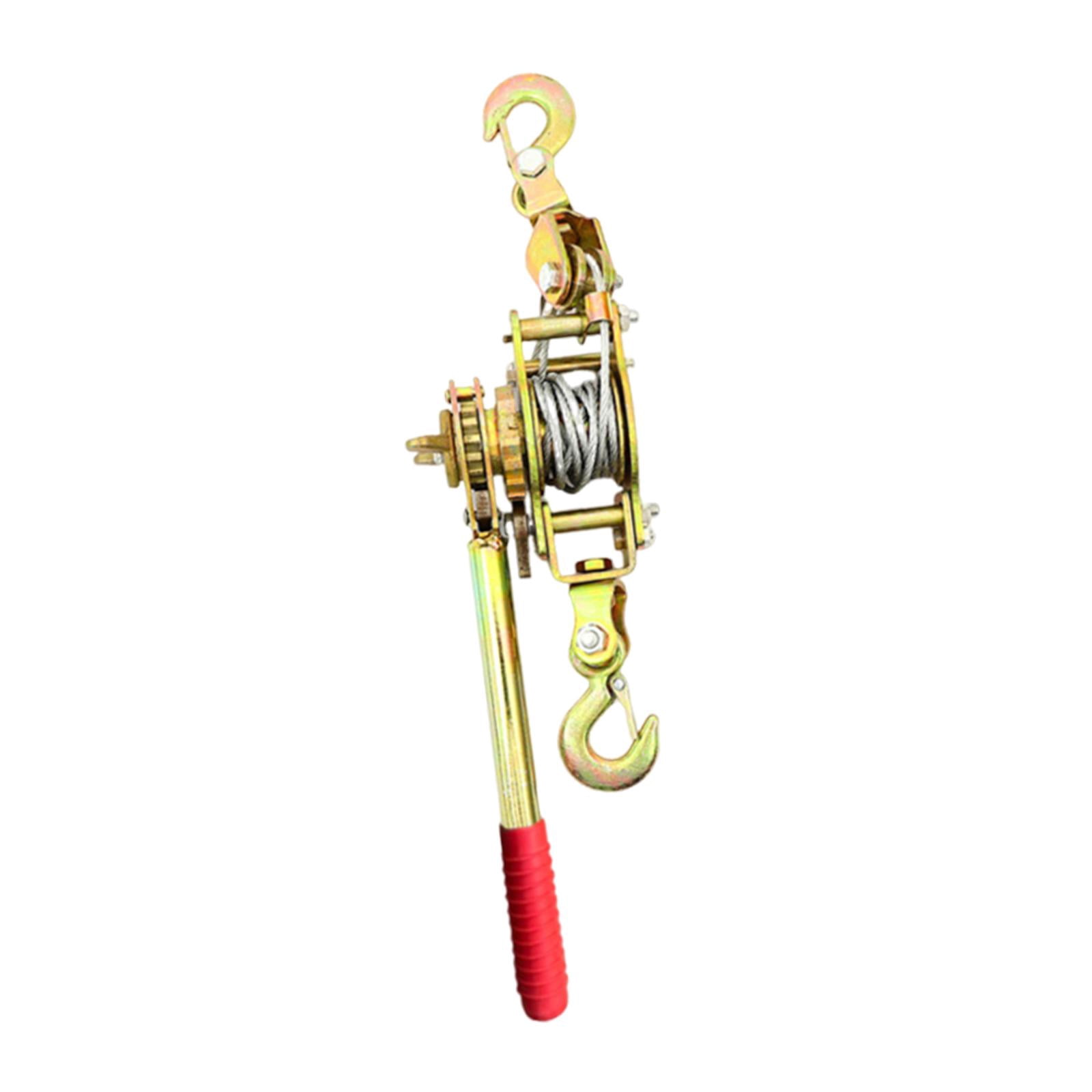 QLoztyse Rope Puller with 2 Hook Manual Steel Wire Tensioner for Fence ...