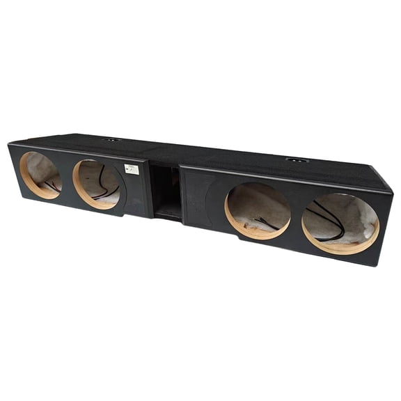 QLuxe Quad 8" Sub Box - Chevy Silverado Crew Cab, GMC Sierra Crew Cab 2007-2026