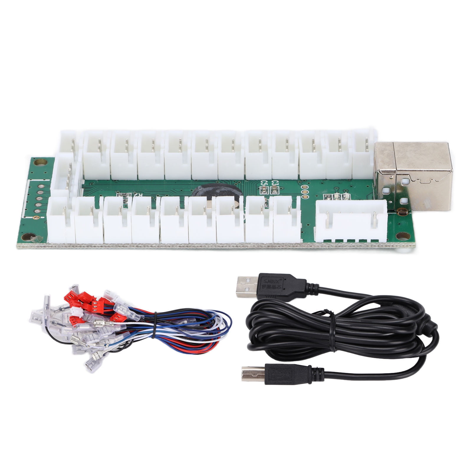 QM070920 USB Encoder Arcade Game Encoder with LED Joystick Kit for ...