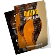 QMG Beginner Guitar Lesson Book for All Ages - 120 Pages, Color Coded Notes, 50 Songs
