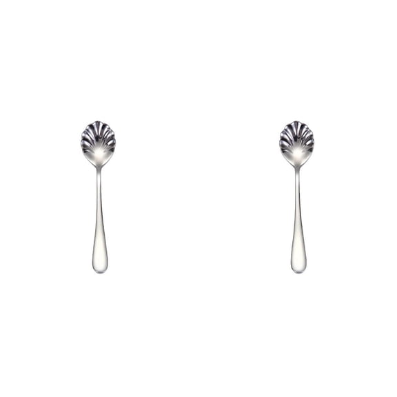 QMTWT Stainless Steel Sugar Spoon Set - Tiny Jelly Spoons for Dessert, Tea Spoons for Stirring, Dishwasher Safe, Durable, for Jam & Condiments, 1Set (5PCS) (Style 005)