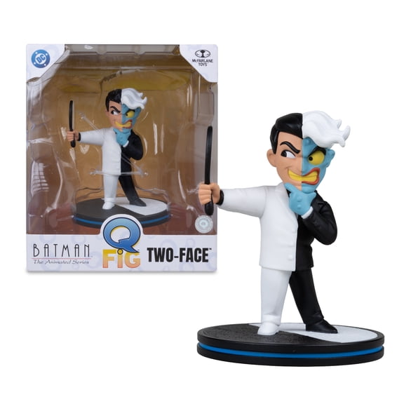 QMx DC Two-Face (Batman: The Animated Series) 4" Q-Fig Posed Figure - McFarlane Toys
