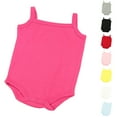 thumbnail image 1 of QNANSPI Baby Girl Cotton Ribbed Bodysuit Cami Sleeveless Romper Snap Closure Soft Summer Outfor Infant Newborn 0-24 Months, 1 of 5