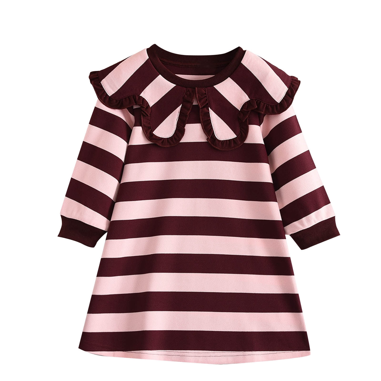 QNANSPI Girls Fall Dresses,Long Sleeve Casual Dress,Girls Long Sleeve ...