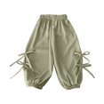 thumbnail image 1 of QNANSPI Girls Jogger Pants,Boys Athletic Pants,Children's Summer Solid Color Casual Sports Pants with Pockets Length Pants for Kids, 1 of 3