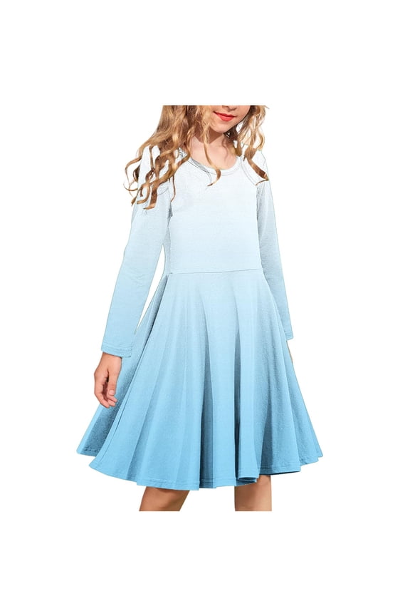 Girls Warm Dress,Toddlers Long Sleeve Skater Dress,Winter Infant Velvet Bow Dress Toddler Girls Long Sleeve Crew Neck Soft Look Dress