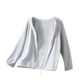 thumbnail image 1 of QNANSPI Kids Sun Protection Jacket, Windbreaker Hodded Jacket, Youth 2-16 Years Big Kids Girls Summer Solid Color Protection Clothing Friendly Cool Touch Coat Outdoor Lightweight Hooded Top, 1 of 3