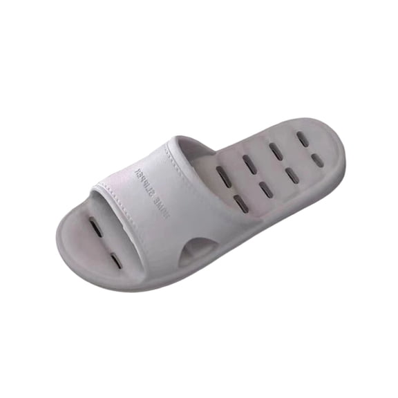 QNANSPI Men's Bathroom Slides with Traction, Shower Slippers Fast Dry for Men, Men's Casual EVA Bath Slides for Home and Bathroom with Holes Fast-Drying Summer Footwear