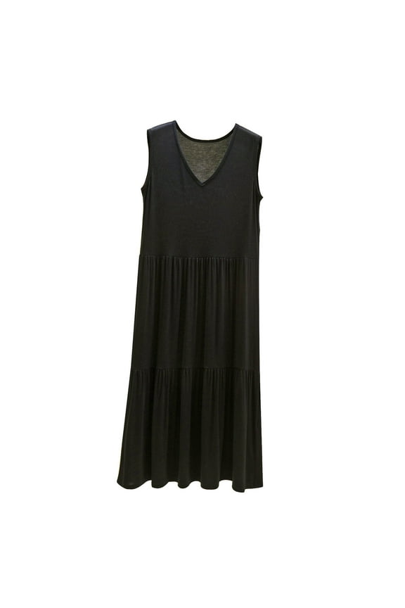 Nightgowns for Women,Women's Plus Size Nightgowns,Women's Casual and Fashionable Pleated Solid Color Large Size Pajama Skirt Long Pajama Skirt