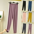 thumbnail image 1 of QNANSPI Pajama Pants for Women, Womens Pajama Bottoms, Womens Soft Relaxed Elastic Waist Ankle Cuff Sleep Pants, 1 of 4