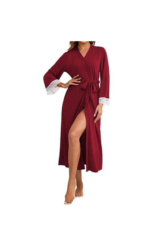 Silk Robes for Women, Summer Robes for Ladies, Plus Size Ribbed Heart Print Home Loungewear Tie Waist Bathrobe Casual Wearable Outside Robe for Women