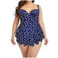 thumbnail image 1 of QNANSPI Swimsuit One Piece for Women, One Piece Swimwear for Ladies, Womens Extended Plus Size Print Skirted Conservative 1 Piece Swimsuit, 1 of 3
