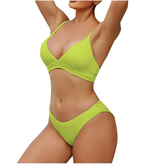 QNANSPI Swimsuit Sets for Women, Womens Swimsuits 2 piece, Womens Conservative 2 Piece Bikini Set