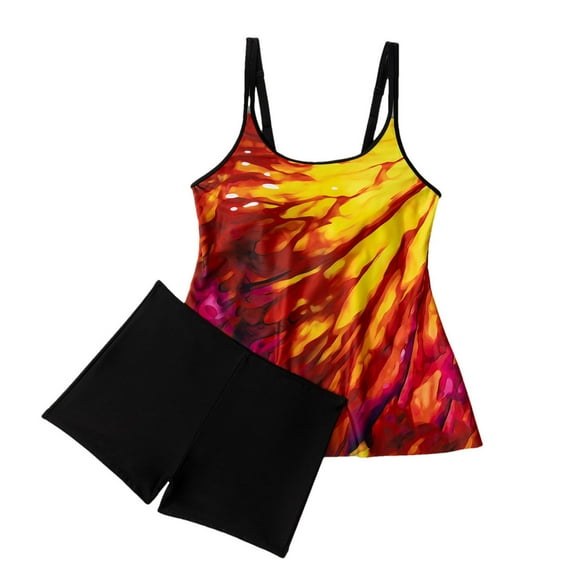 QNANSPI Swimsuit Sets for Women, Womens Swimsuits 2 piece, Womens Swim and Beach Fashion Bikini 2 Piece Swimsuit Set