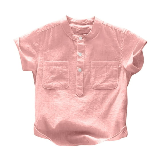 QNANSPI T-Shirts for Boys, Boys Short Sleeve Tops, Boys 1-12 Years Solid Color Thin Short Sleeve Shirt For Summer Casual Base Layer
