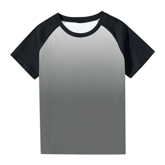 QNANSPI Toddler Girls and Boys Summer Tops,Kids Short Sleeve T-Shirts,Toddler Kids Boys Fashion Cute Round Neck Print Short Sleeve