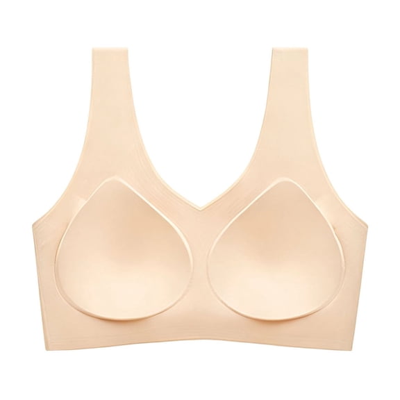 QNANSPI Women Comfortable Bras, Sports Bras for Women, Womens Wireless Seamless Bra Stretch Fabric Light Support for Daily Wear Bra