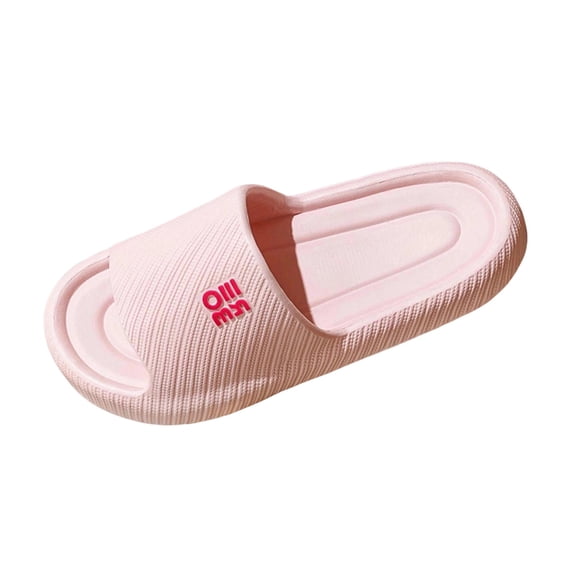 QNANSPI Women's Bathroom Slides with Traction, Shower Slippers Fast Dry for Women, Women's Fashion Solid Color Bath Slippers for Home and Outdoor Wear with Odor Control Comfortable Summer Slides